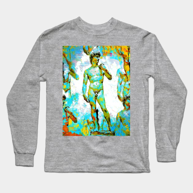 David Michelangelo Long Sleeve T-Shirt by danieljanda